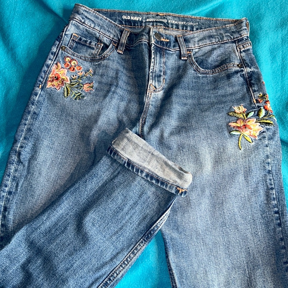 Old Navy Embroidered Jeans